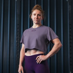 SBD Crop Top Aspire - lavender: Limitovaná edice, prémiová bavlna | SBD Apparel