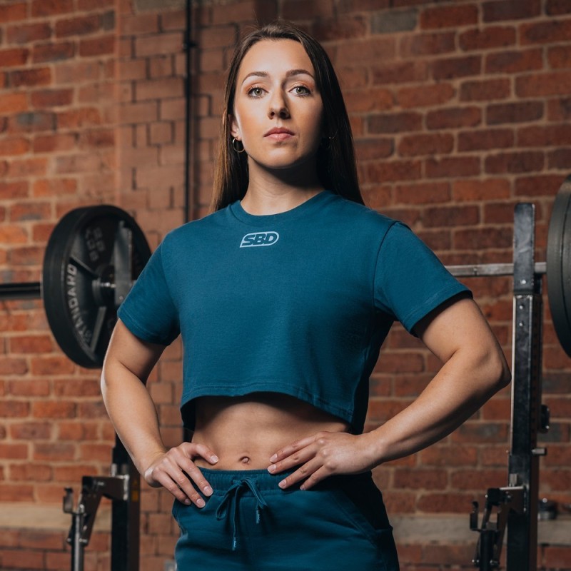 SBD Reflect Crop Top - Dark: Limitovaná edice, prémiová bavlna | SBD Apparel